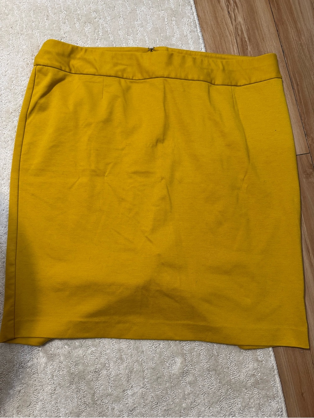 Lane Bryant Mustard Yellow Pencil Skirt